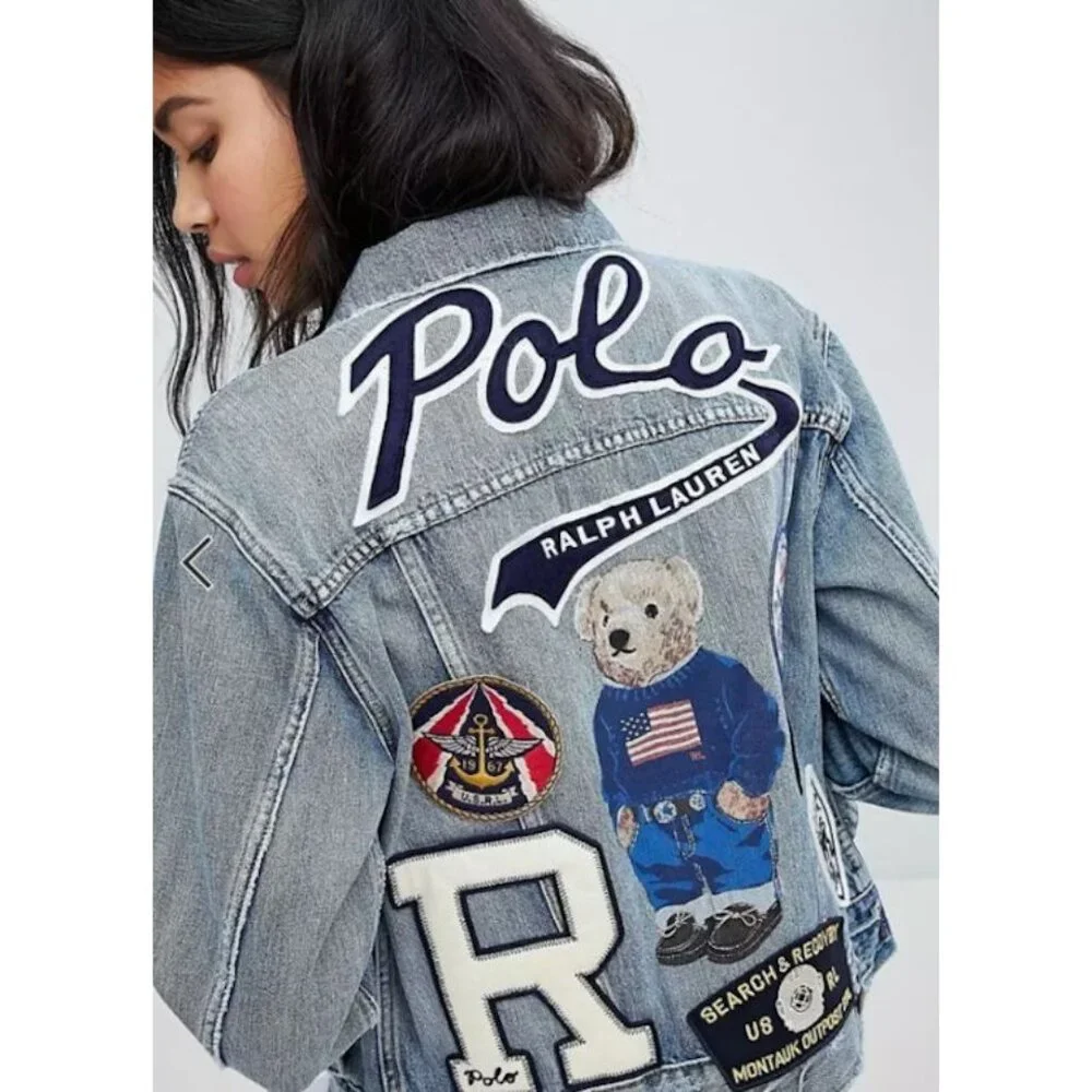 Polo by Ralph Lauren Women's Embroidered Denim Jacket - Picture 1 of 12